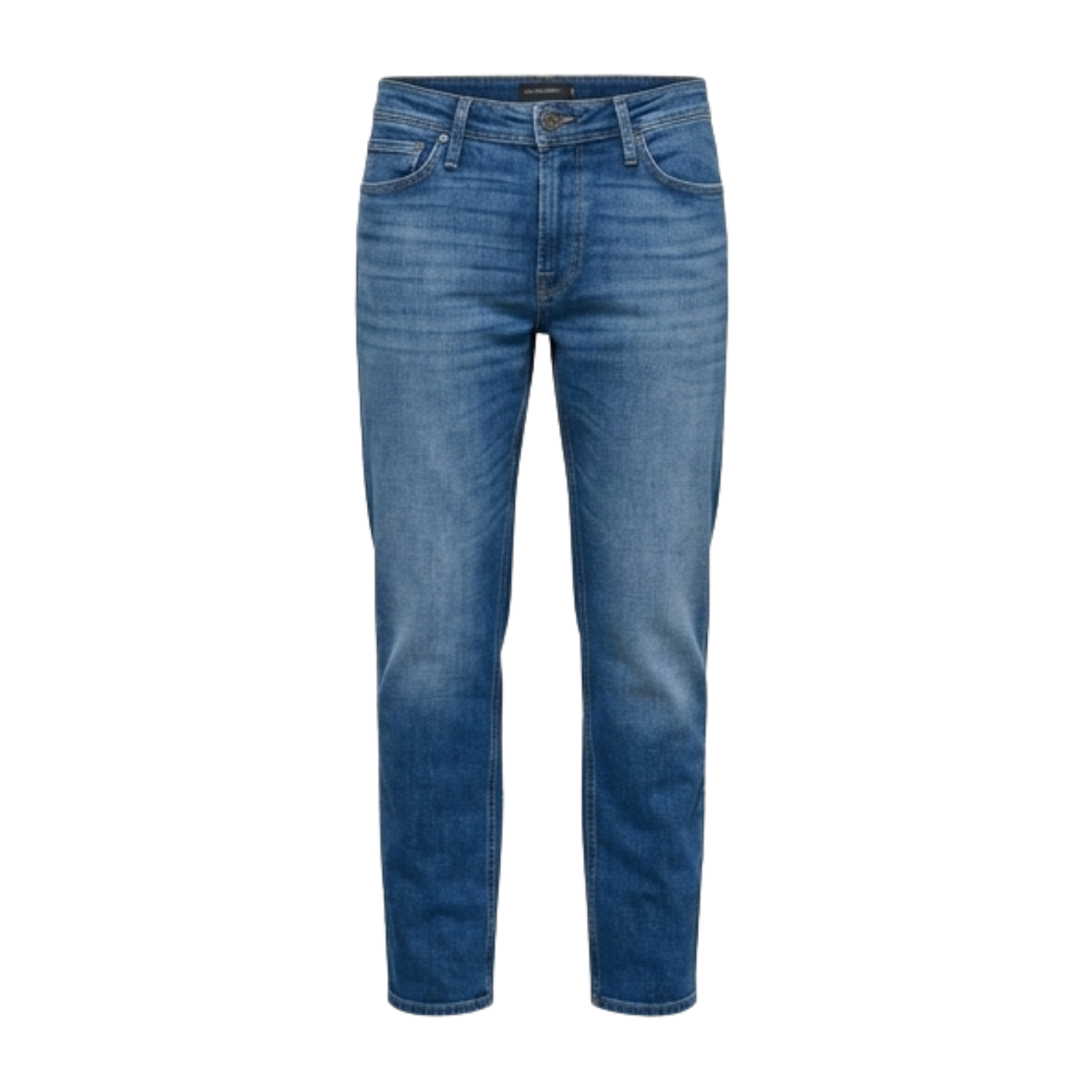 FlexFit Athletic Denim Jeans for Men – Stretch Comfort Slim Taper Pants
